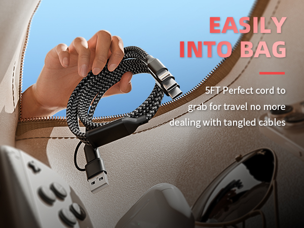4 in 1 Multi USB Cable Charging Cord