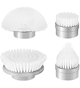 Sweepulire 4Pcs Replacement Brush Heads Attachments Set for Spin Scrubber