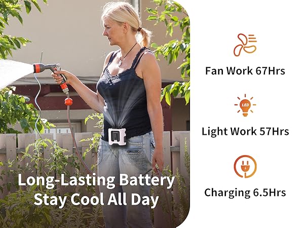 personal waist fan under shirt