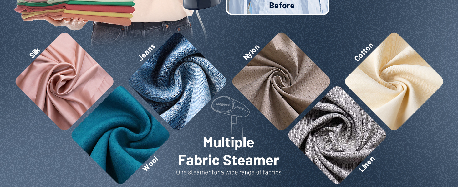 Multiple Fabric Steamer