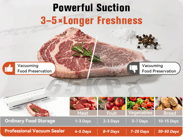 ensuring your food stays fresh up to 5x longer