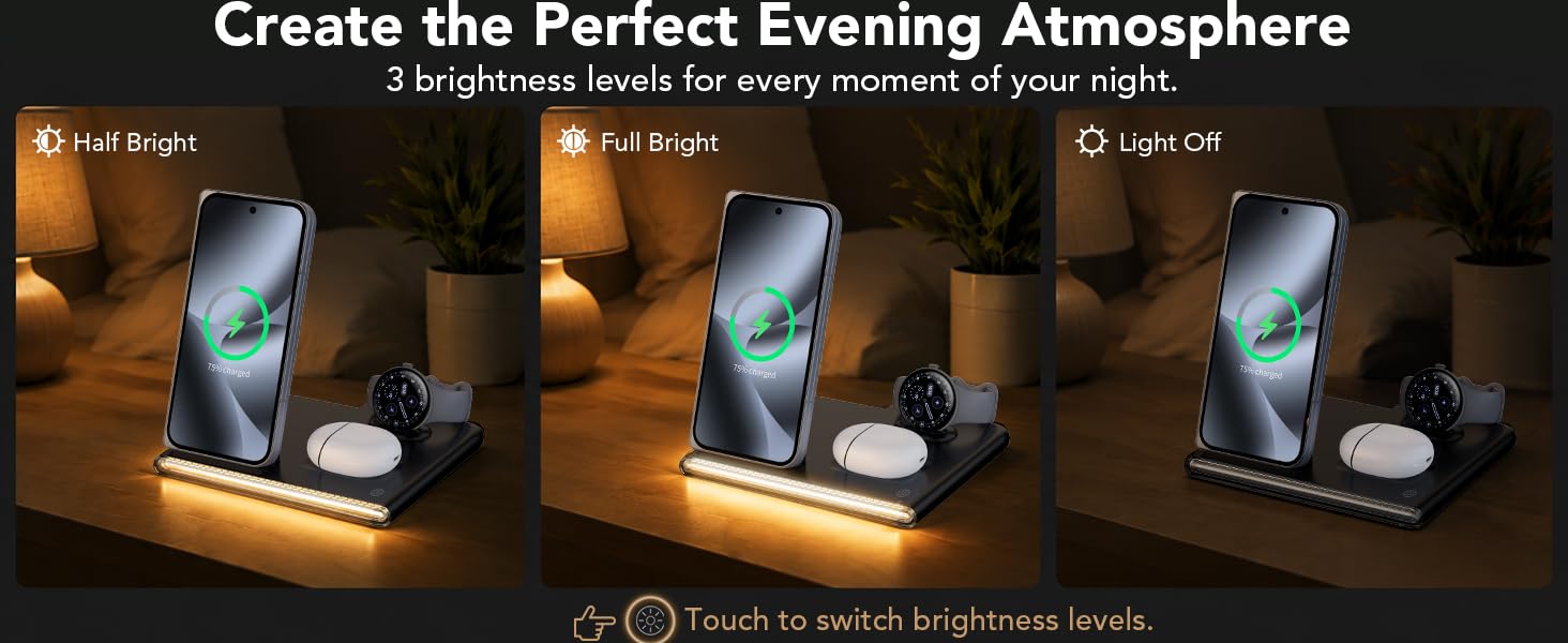 sleep-friendly nightstand pixel charger