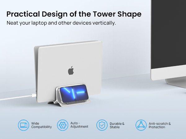 vertical Macbook stand