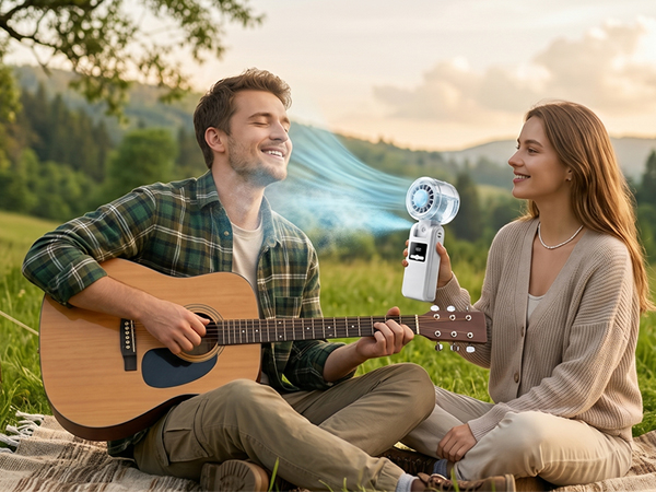 portable fan with mist
