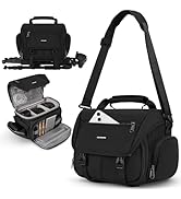 RAINSMORE Camera Bag, DSLR/SLR/Mirrorless Camera Sling Bag for Photographers Waterproof Small Cam...