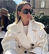 LASPOR Oversized Aviator Sunglasses for Women Vintage With Adjustable Earring Large Big Frame Lad...