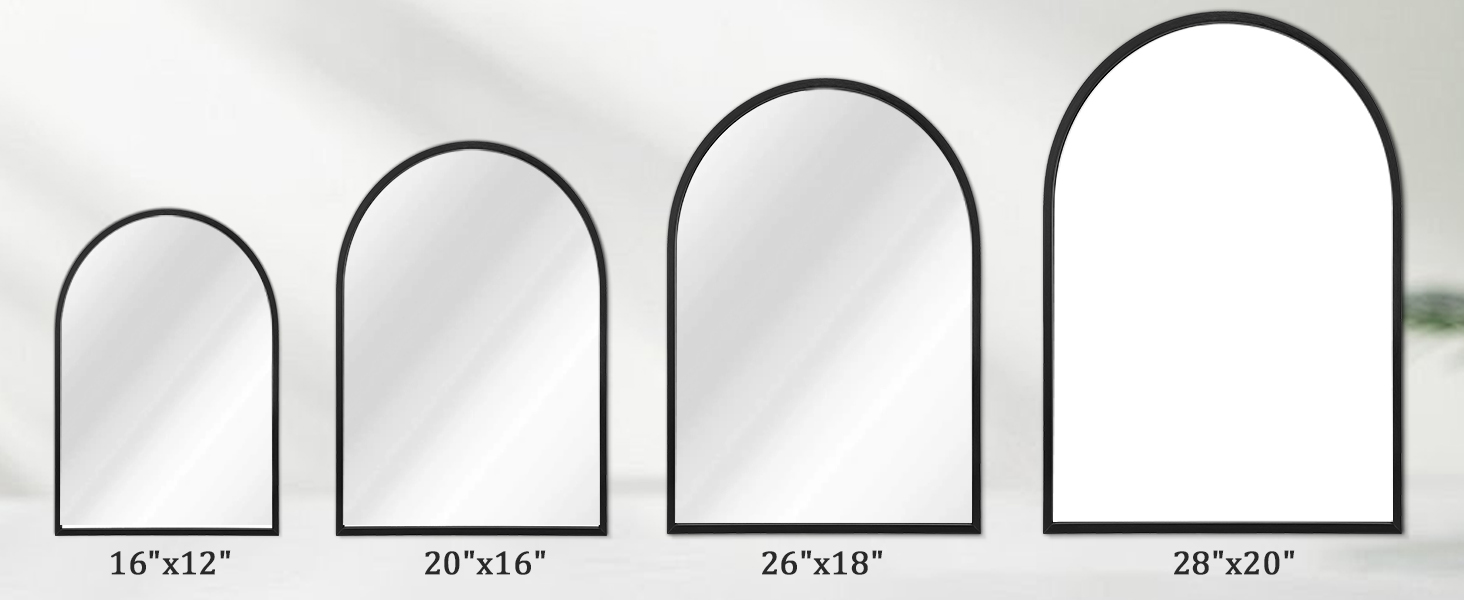 mirror size