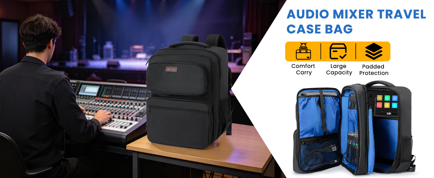 Audio Mixer Travel Case Bag