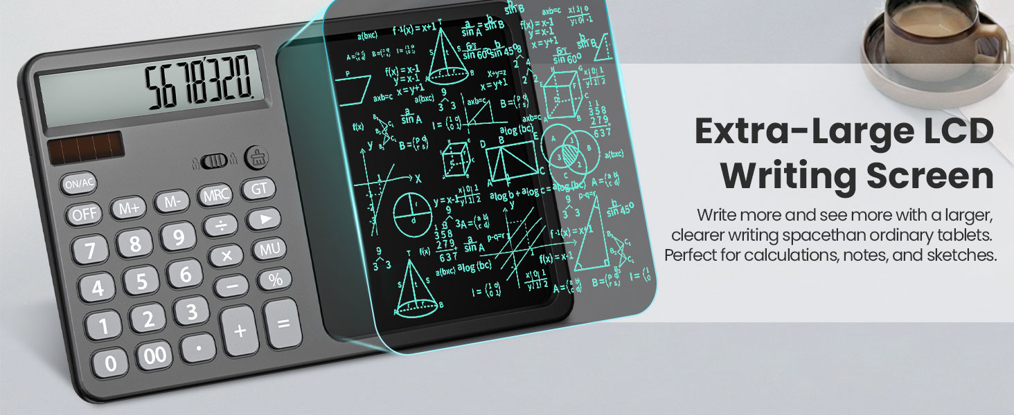 desk calculator large display