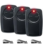 [3 Pack] klik5u-bk2 klik3u-bk clicker Universal 2-Button Remote for Chamberlain LiftMaster Crafts...