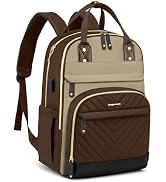 Laptop Backpack for Women Work Bag - 15.6 inch Travel Backpack Purse with USB Charger College Boo...