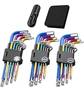 27PCS Color Allen Key Set, Ball&amp;Star Hex Key Set, T Handle Allen&amp;Torx Wrench Set, Metric Allen Wr...