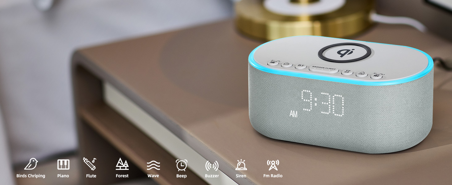 alarm clocks with wireless charging