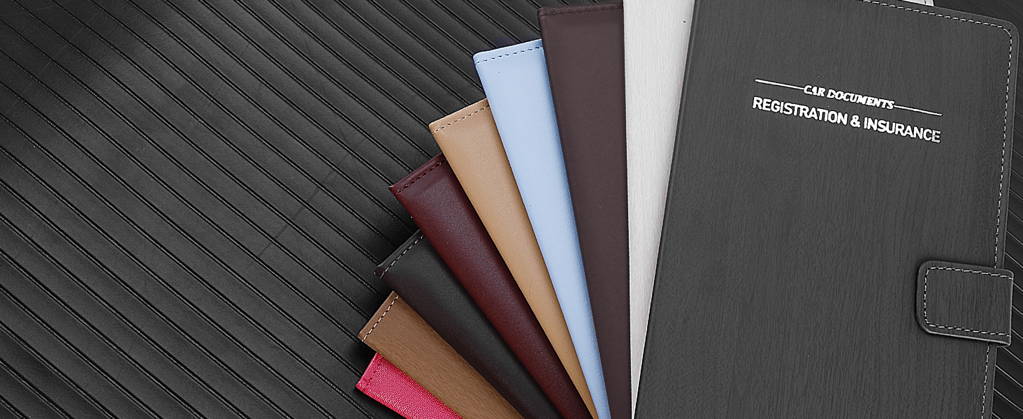 Leather Car Registration and Insurance Card Holder