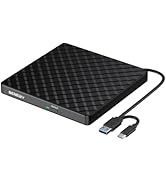 BENEWY External CD DVD Drive for Laptop, USB 3.0 USB C CD Burner DVD/CD ROM Drive Reader External...