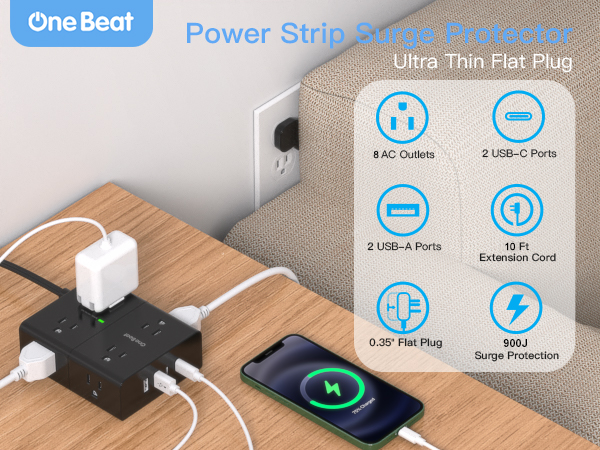 extension cord with multiple outlets