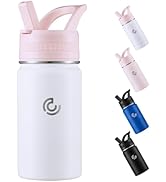 COKTIK Kids Water Bottle,14oz Stainless Steel Insulated Water Tumbler Leak-Proof,School Water Mug...