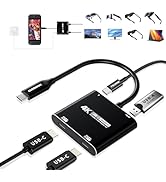 Guermok 4-in-1 Dual USB-C Display Hub, 4K@60Hz Video, PD 100W Fast Charging &amp; USB 3.0 5Gbps, Comp...