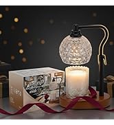 Oizuon Candle Warmer Lamp with Timer - 6.8'' Dimmable Candle Lamp Warmer, Christmas Birthday Gift...