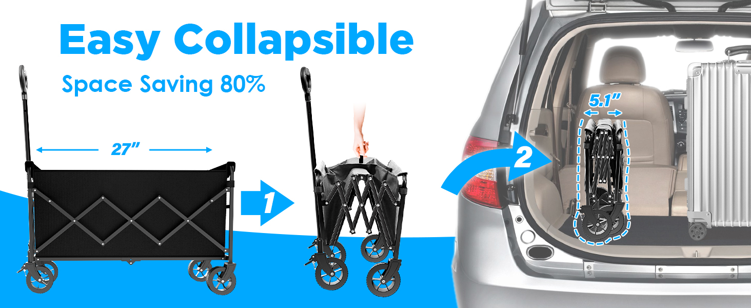 Wagon Carts Foldable with heavy duty
