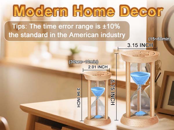 decorative hourglass sand timer