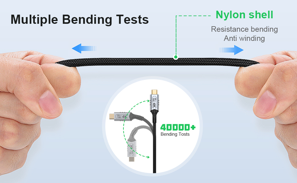 usb c Braided data extension cable