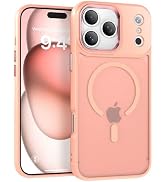 IAIYOXI Magnetic Case for iPhone 16 Pro Max [MagSafe Compatible] - Translucent Matte Slim Thin Sh...