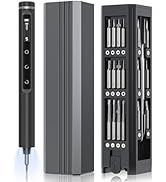 3.7V Mini Electric Screwdriver,Cordless Precision Screwdriver Set,50 in1 Magnetic Bits,Small Repa...