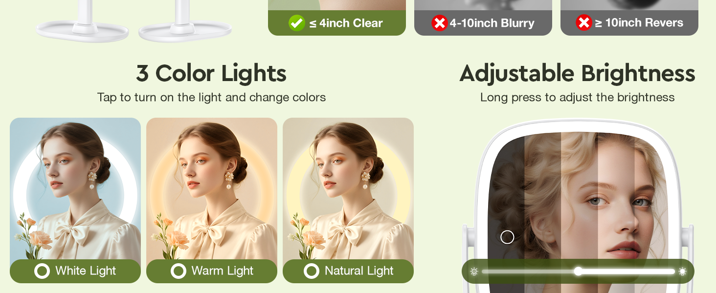 3 Light Colors &amp;amp; Adjustable Brightness
