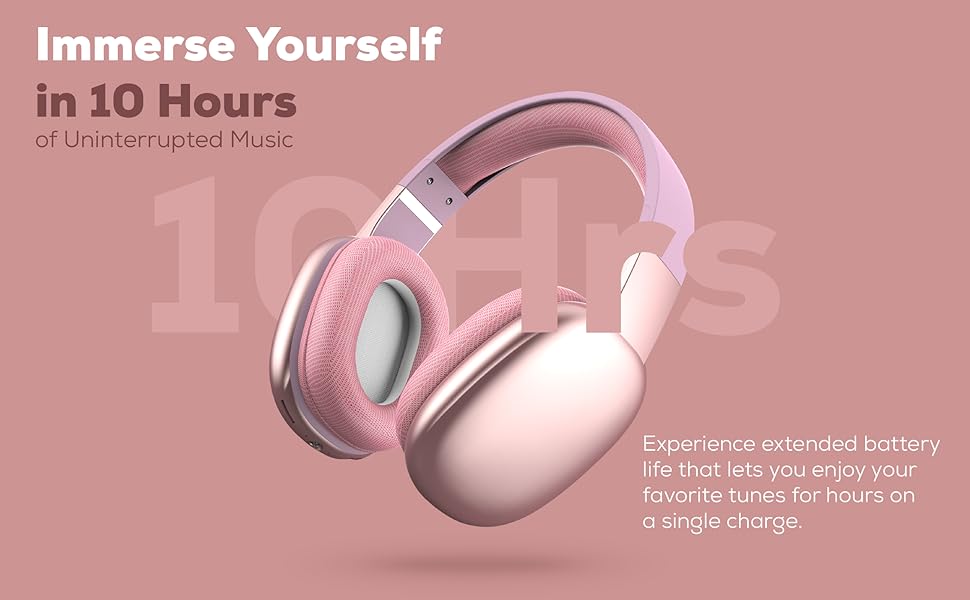 Long Battery Life, 10 Hour Battery Life, Rechargeable Battery, Fast Charging Type-C Cable