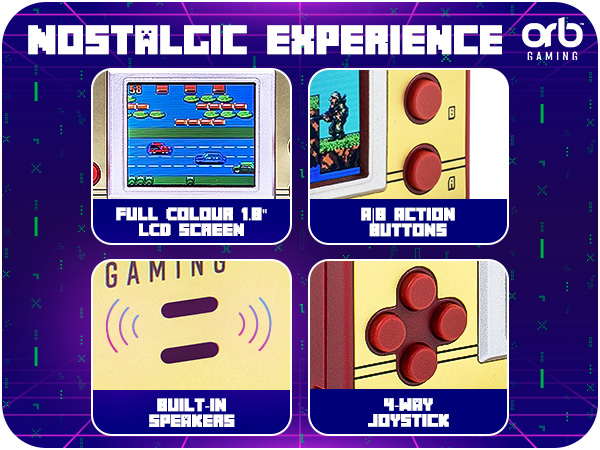 Mini Handheld Retro Arcade Console