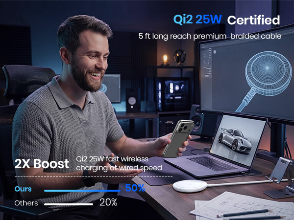Qi2 25W certifice