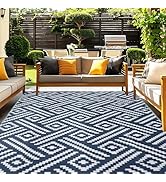 OPPODREAM Outdoor Rug 5x8 Ft, Waterproof Outdoor Plastic Straw Rug for Patio, Reversible Out Door...