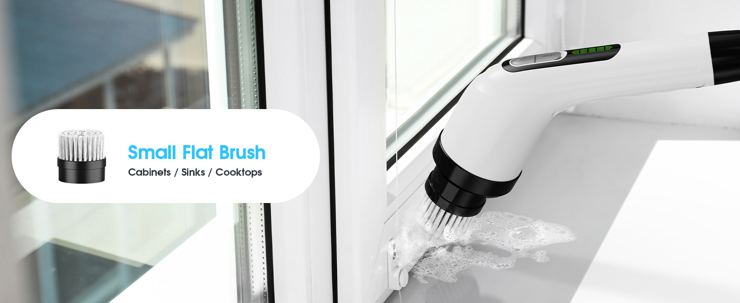 pink electric scrubber for cleaning foaming bathroom cleaner bathtub scrubber