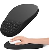 Hasinart Ergonomic Mouse Pad Wrist Rest with Massage Design, Space-Saving Mousepad Wrist Support,...