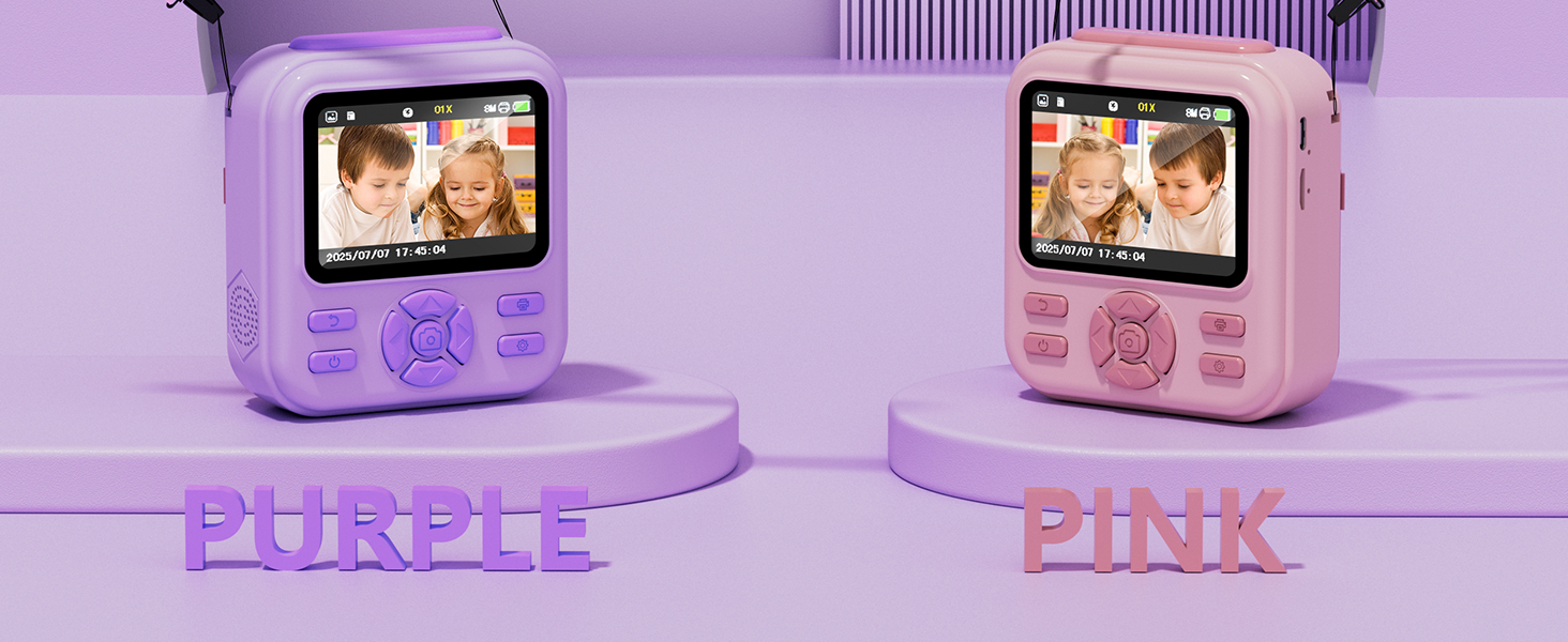 Kids Camera Instant Print for Boys and Girls, Christmas Birthday Gifts Toys for Toddler