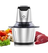 LINKChef Food Chopper, 5 Cup Food Processor Mini Electric, 1.2L 250W Meat Grinder with 4 Bi-Level...