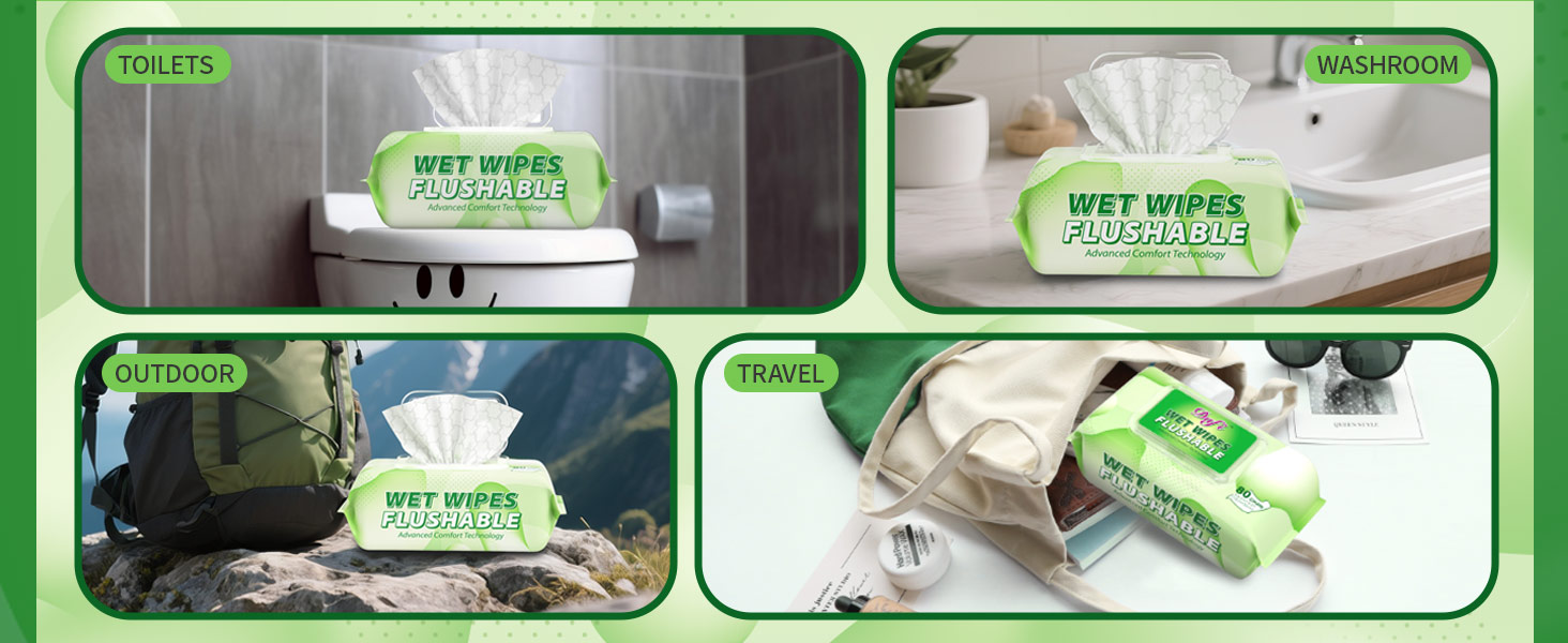 flushable wipes