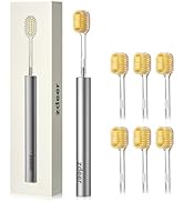 ZDEER Ultra Soft Manual Toothbrush for Adults with Sensitive Gums, Aluminum Alloy + ABS Handle wi...