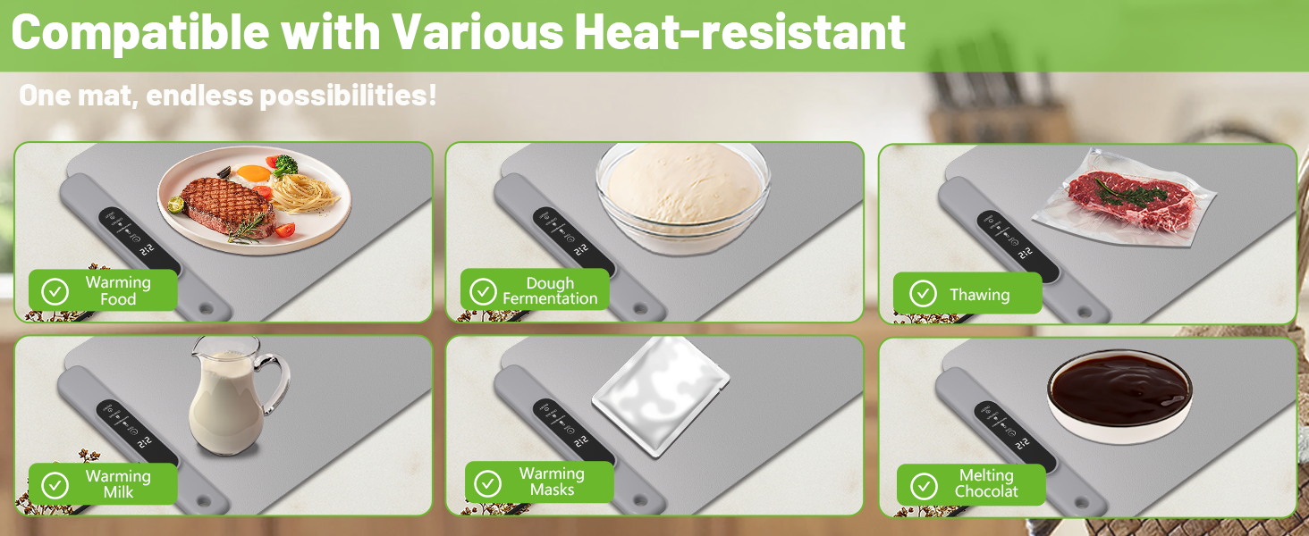 warming tray mat for food