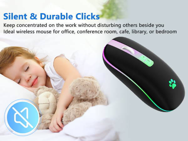 Silent Mouse Comfortable Cordless mouse