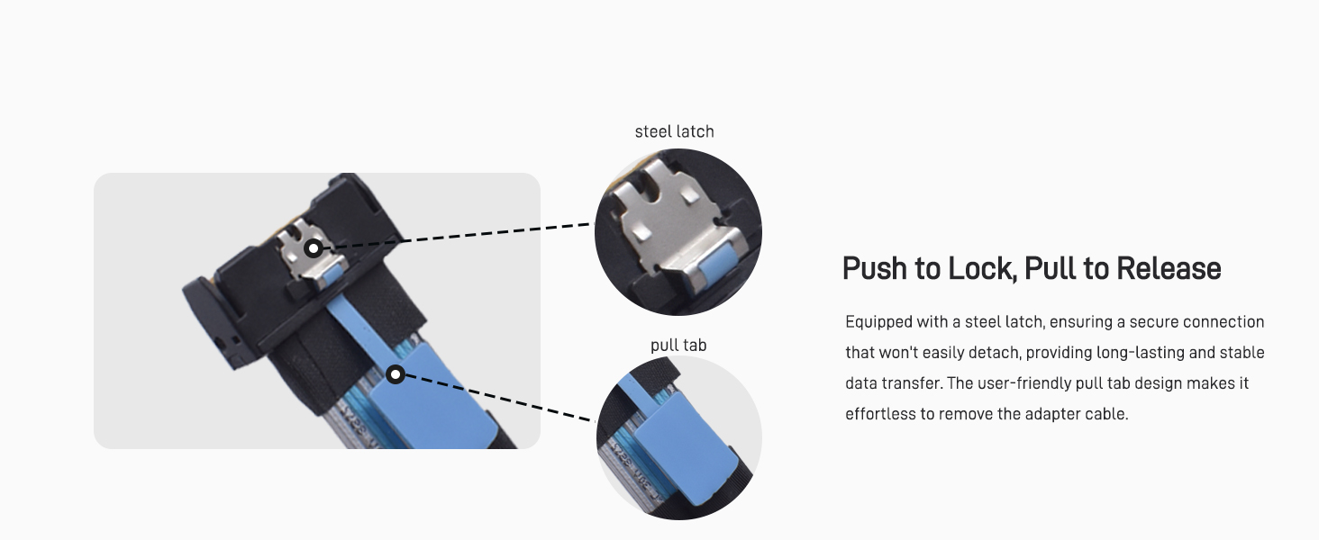 LetLinkSo PCIe 5.0 MCIO x8 to U.2 SFF-8639 8i NVMe SSD Cable Gen5 Adapter 3