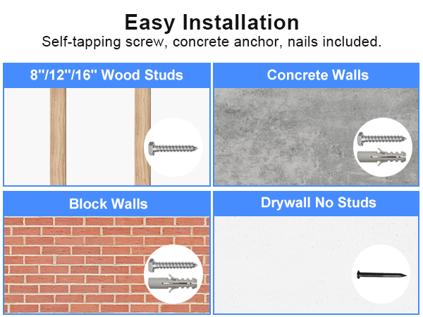Studless TV Wall Mount