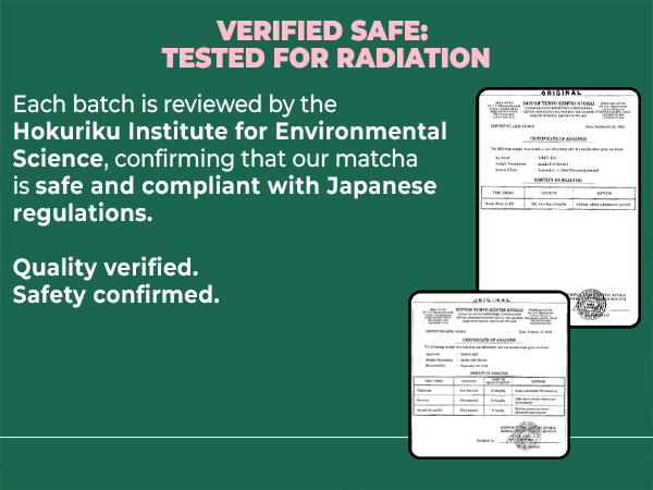 matcha certifications of quality