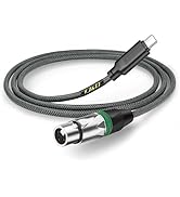 J&amp;D USB C to XLR Microphone Audio Cable for Audio Recording, Dynamic Microphone, Braided USB C to...