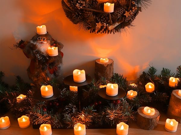 remote tealight candles with timer for wedding Christams halloween party decoration