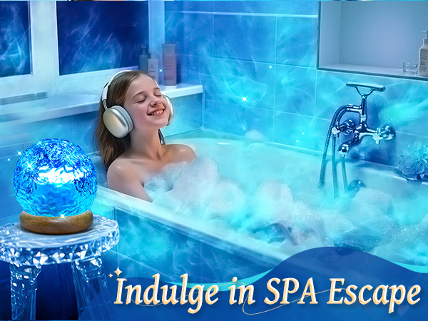 Mood Lighting Crystal Lamp Ocean Light Projector Ambient Lighting Warm Lighting shower light