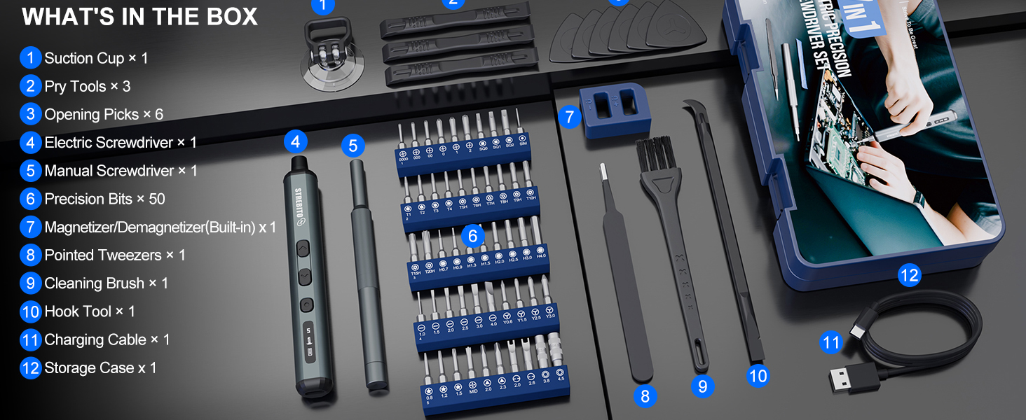 electric precision screwdriver set