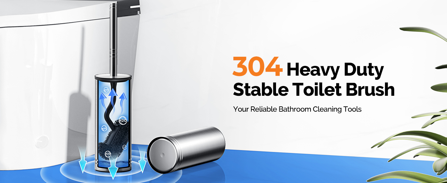 stainless steel toilet brush