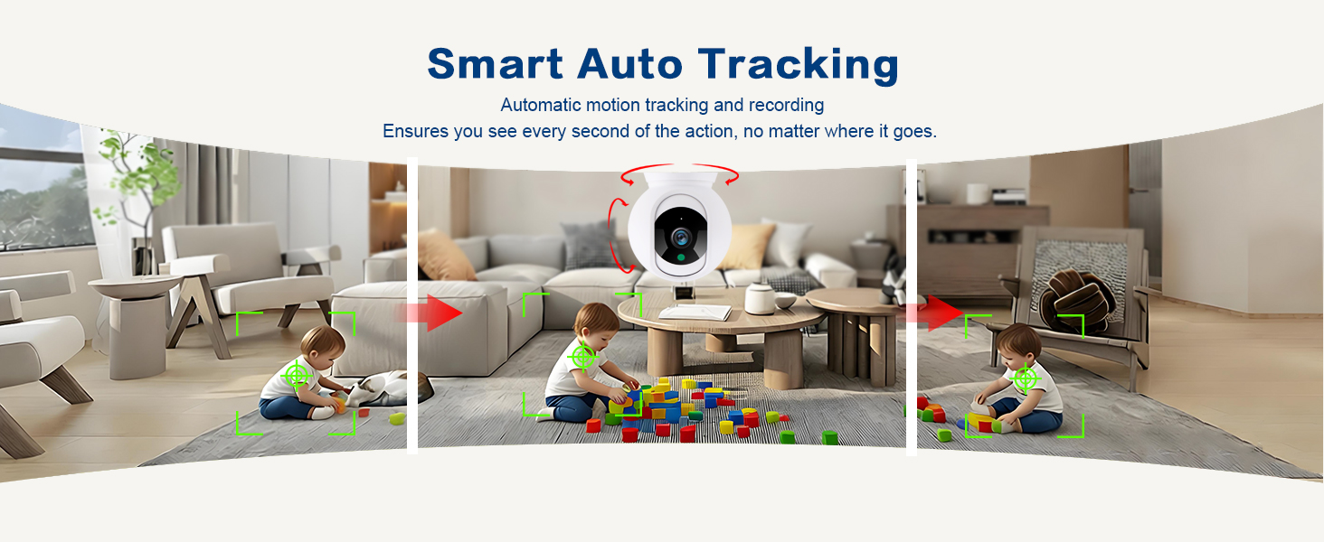 security camera indoor with smart auto tracking